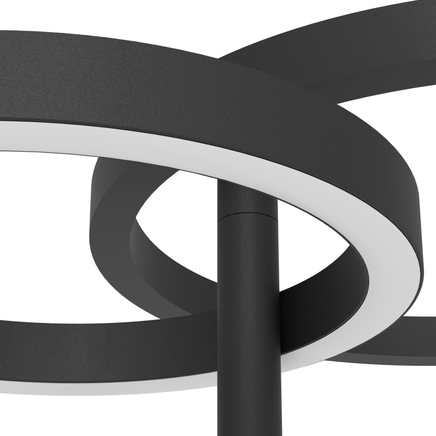 Eglo - Димируема подова лампа LED/16W/230V + LED/12W черна