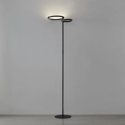 Eglo - Димируема подова лампа LED/16W/230V + LED/12W черна