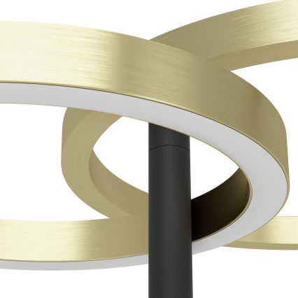 Eglo - димируема стояща LED лампа LED/16W/230V + LED/12W златна/черна