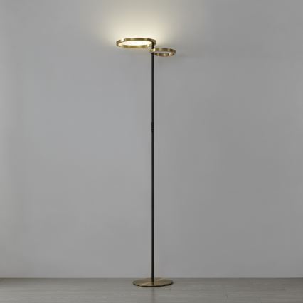 Eglo - димируема стояща LED лампа LED/16W/230V + LED/12W златна/черна