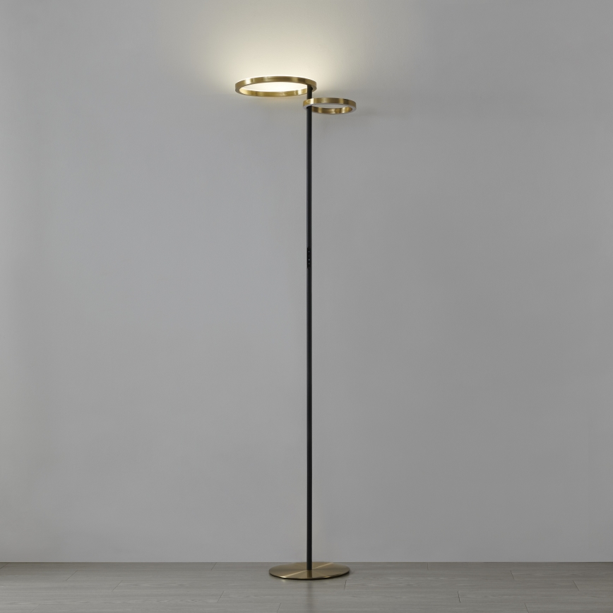 Eglo - димируема стояща LED лампа LED/16W/230V + LED/12W златна/черна