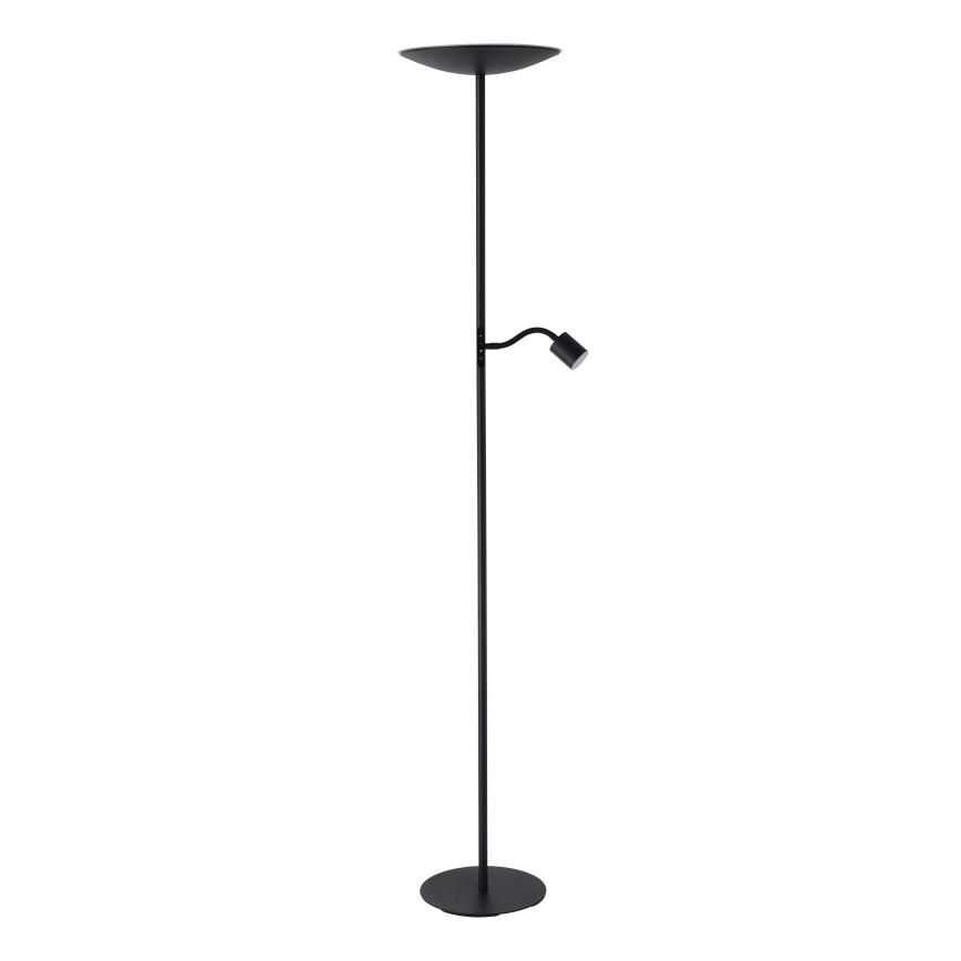 Eglo - LED димируема подова лампа LED/26,5W/230V + LED/4W черна