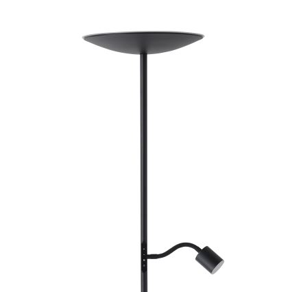 Eglo - LED димируема подова лампа LED/26,5W/230V + LED/4W черна