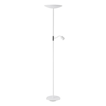 Eglo - Димируема LED подова лампа LED/26,5W/230V + LED/4W бяла