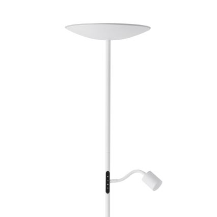 Eglo - Димируема LED подова лампа LED/26,5W/230V + LED/4W бяла