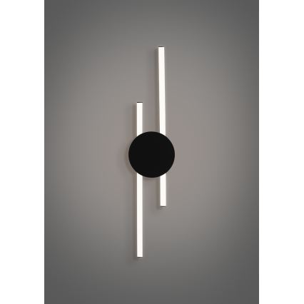 Eglo - LED стенно осветително тяло LED/20W/230V + LED/0,91W черно