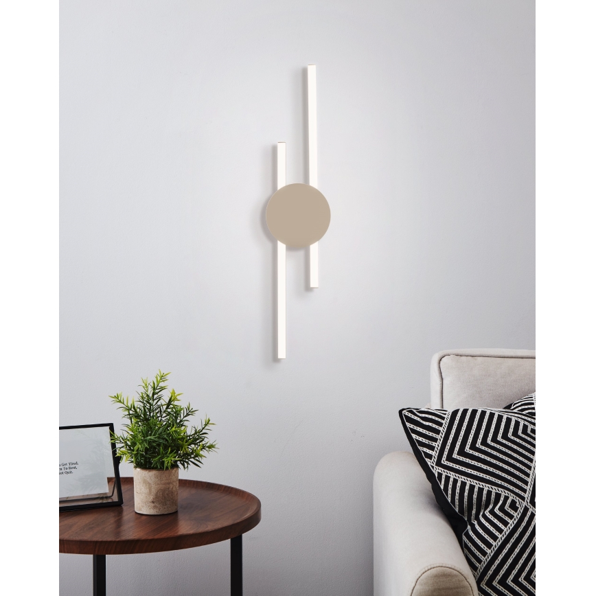 Eglo - LED стенен аплик LED/20W/230V + LED/0,91W бежов