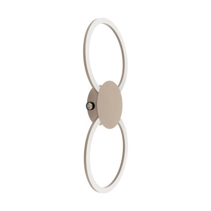 Eglo - LED стенно осветително тяло LED/20W/230V + LED/0,91W бежово