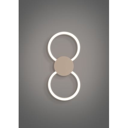 Eglo - LED стенно осветително тяло LED/20W/230V + LED/0,91W бежово