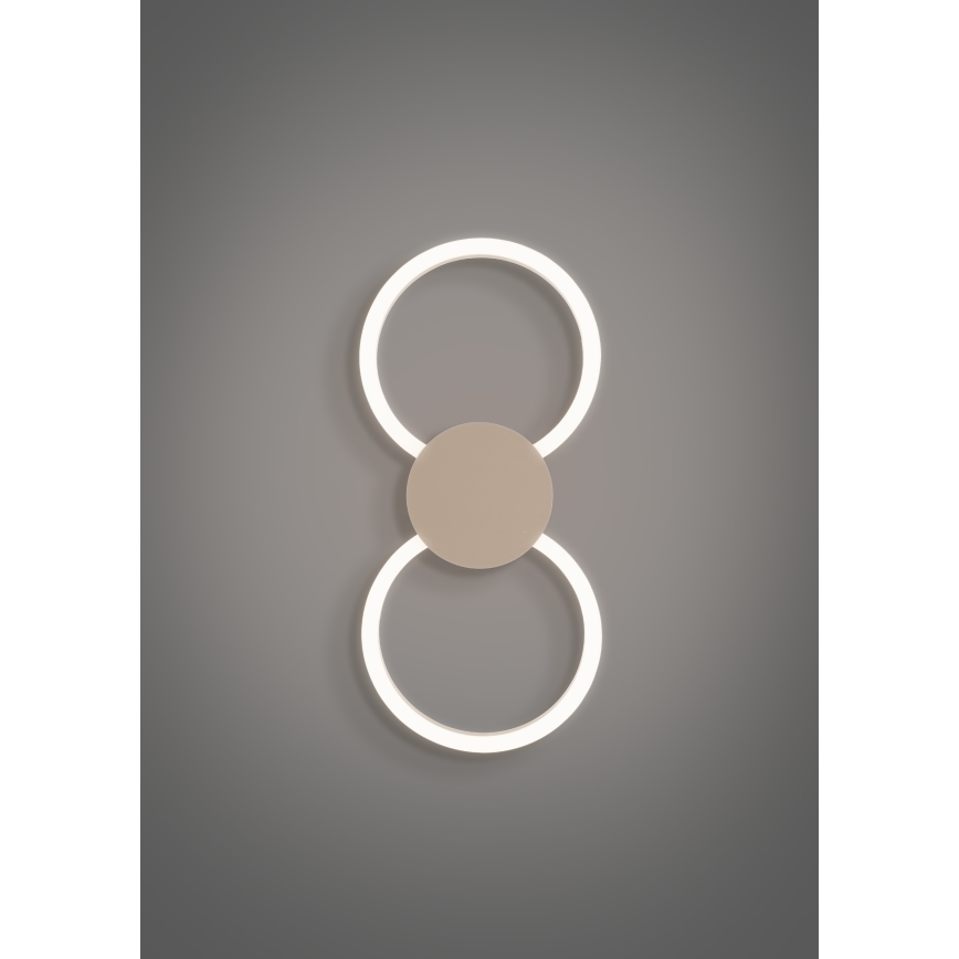 Eglo - LED стенно осветително тяло LED/20W/230V + LED/0,91W бежово