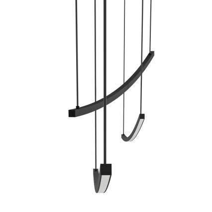 Eglo - LED полилей на кабел с регулиране на яркостта LED/22W/230V 2700/4000/6500K черен