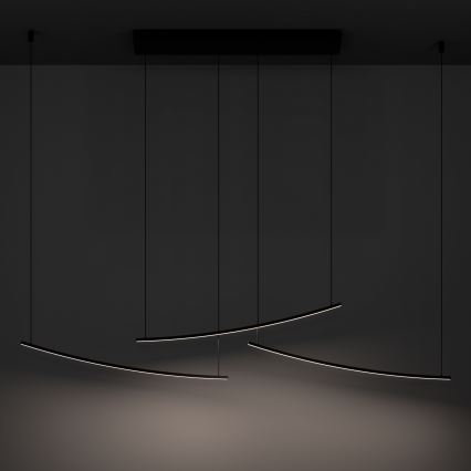 Eglo - LED полилей на кабел с регулиране на яркостта LED/22W/230V 2700/4000/6500K черен