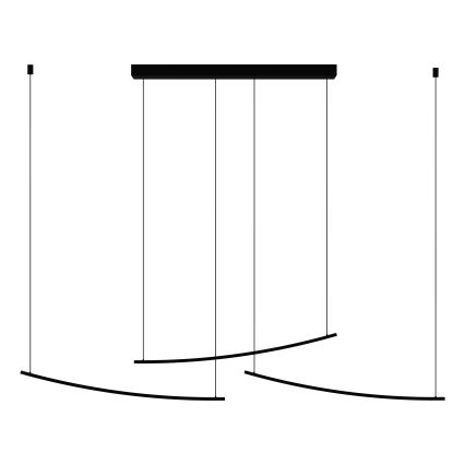 Eglo - LED димируем полилей на кабел LED/22W/230V 2700/4000/6500K черен