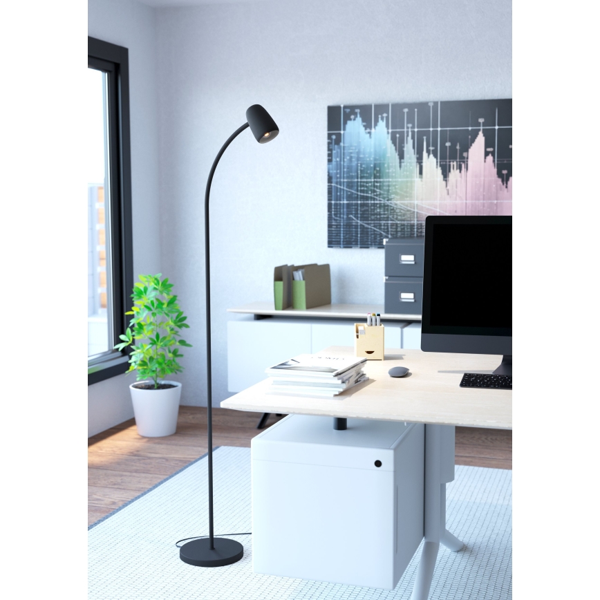 Eglo - Подова лампа 1xE14/18W/230V черна