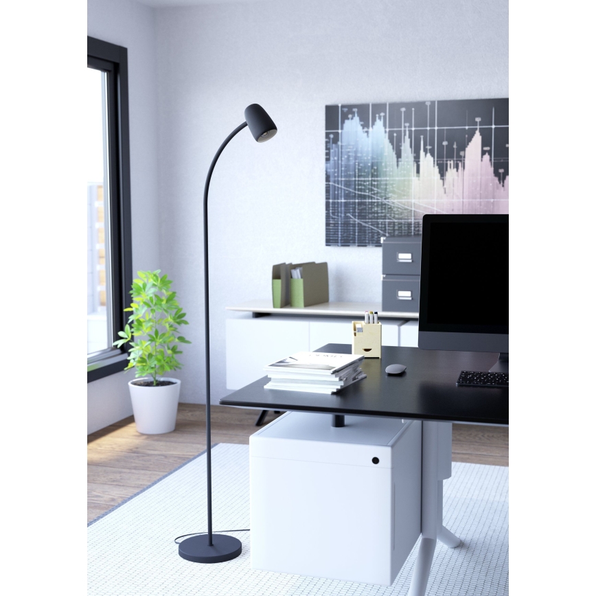 Eglo - Подова лампа 1xE14/18W/230V черна