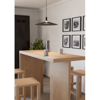 Eglo - LED RGBW полилей на кабел с регулируема яркост LED/15,5W/230V 2700-6500K черен