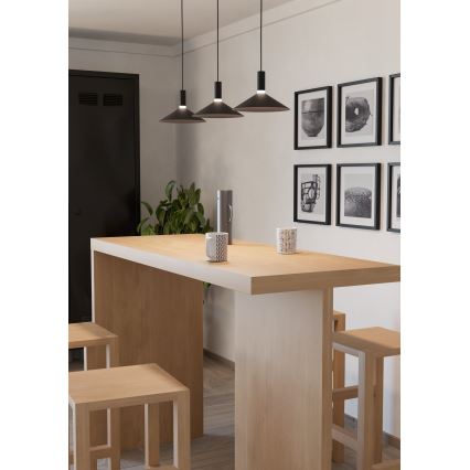 Eglo - LED RGBW димируем полилей на кабел 3xLED/7,5W/230V 2700-6500K черен