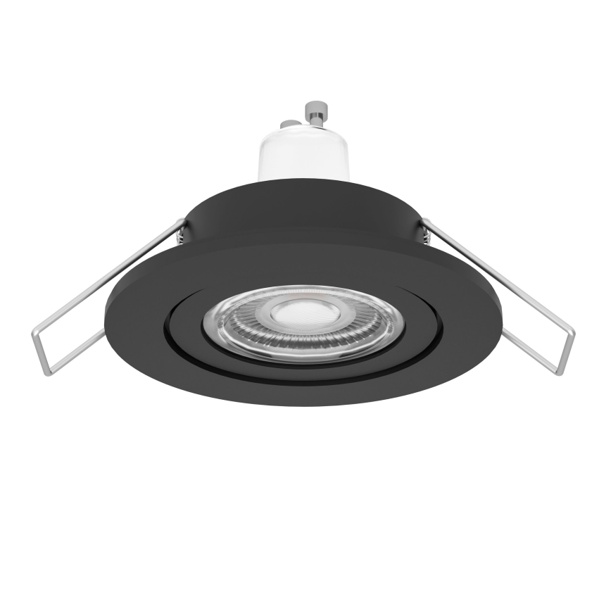 Eglo - LED вградено точково осветително тяло за баня 1xGU10/4,5W/230V IP44 черно