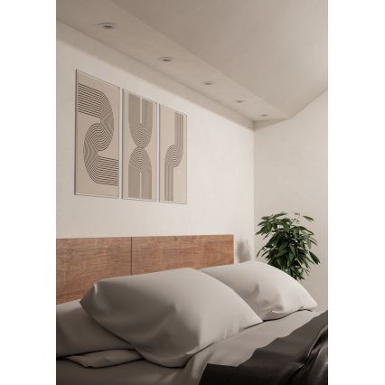 Eglo - КОМПЛЕКТ 3x LED вградени точкови осветителни тела 1xGU10/4,5W/230V бяло