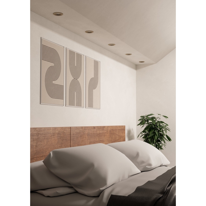 Eglo - LED вградено точково осветително тяло 1xGU10/4,5W/230V матов хром