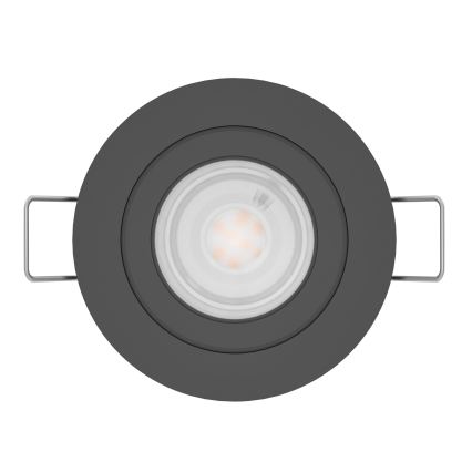 Eglo - LED вградено точково осветително тяло 1xGU10/4,5W/230V черно