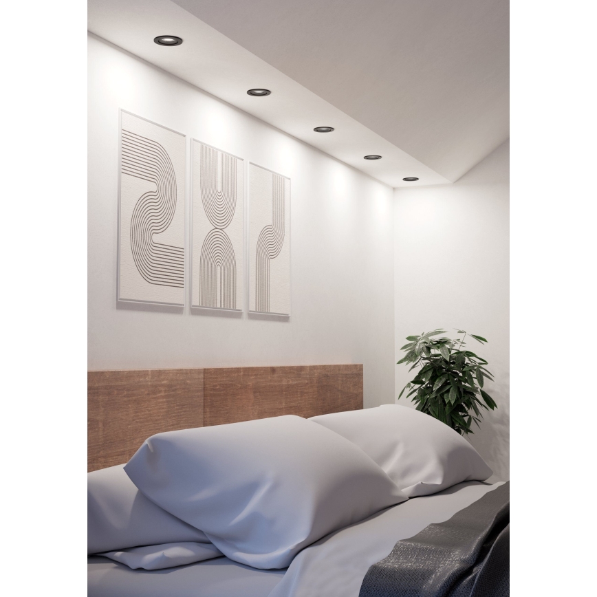 Eglo - вградено LED точково осветително тяло LED/4,8W/230V 2700/4000/6500K черно