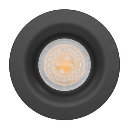 Eglo - LED вграден плафон за баня LED/4,9W/230V 2700/4000/6500K Ø 8,8 см IP65 черен