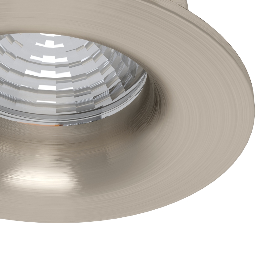 Eglo - Комплект от 3 димируеми вградени LED осветителни тела LED/4,8W/230V Ø 8,8 cm матов хром