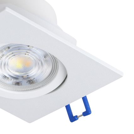 Eglo - Комплект от 3 димируеми вградени LED осветителни тела LED/4,8W/230V 8,8x8,8 cm бели