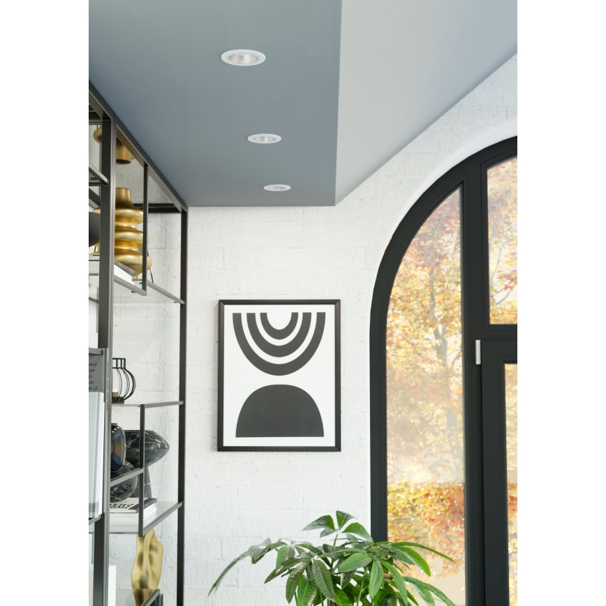 Eglo - LED димируемо вградено осветително тяло за баня LED/4,8W/230V 2700/4000/6500K IP44 бяло/златно