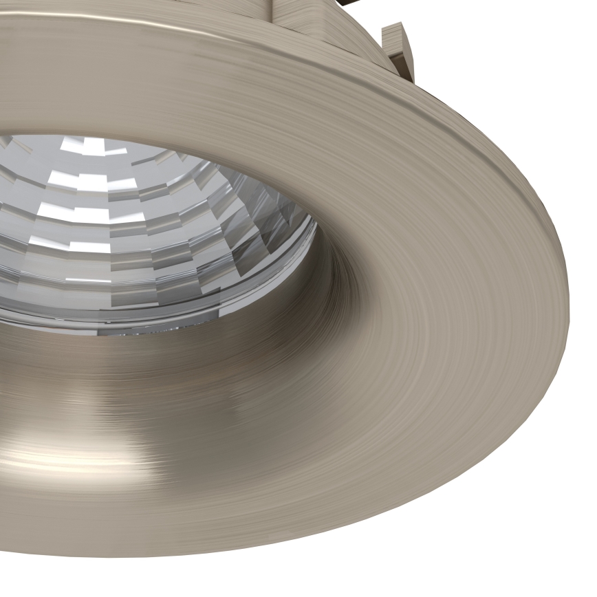 Eglo - Комплект от 3 димируеми вградени LED осветителни тела LED/6,4W/230V Ø 8,8 см матов хром