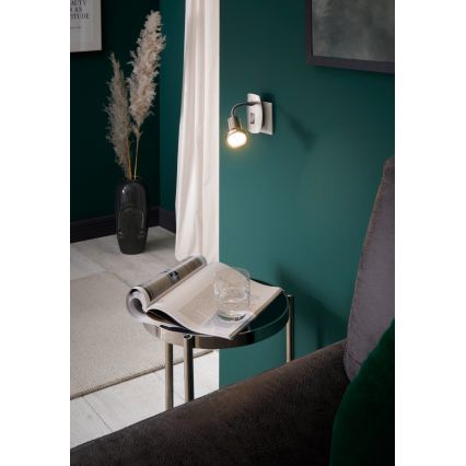 Eglo - LED Осветително тяло за контакт 1xGU10/2,8W/230V матов хром