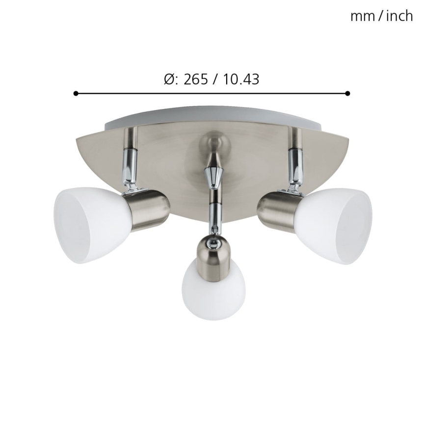 Eglo - Точково осветително тяло 3xE14/40W