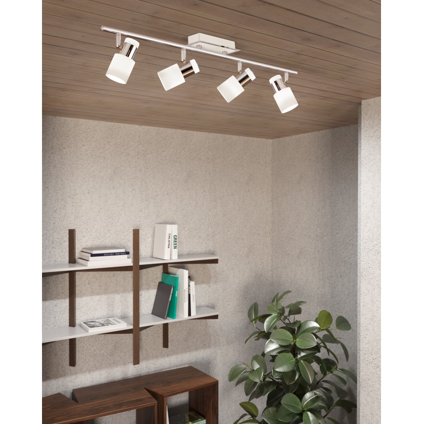 Eglo - LED Точково осветително тяло 4xGU10-LED/5W/230V