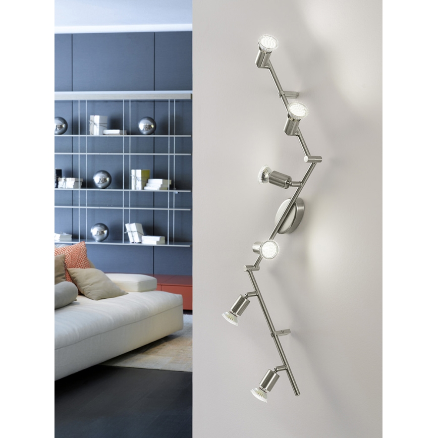 Eglo - LED спот 6xGU10-LED/2,8W/230V