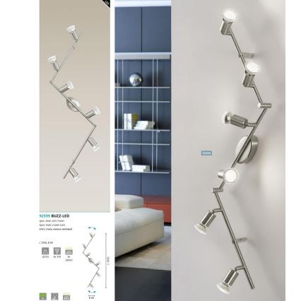 Eglo - LED спот 6xGU10-LED/2,8W/230V