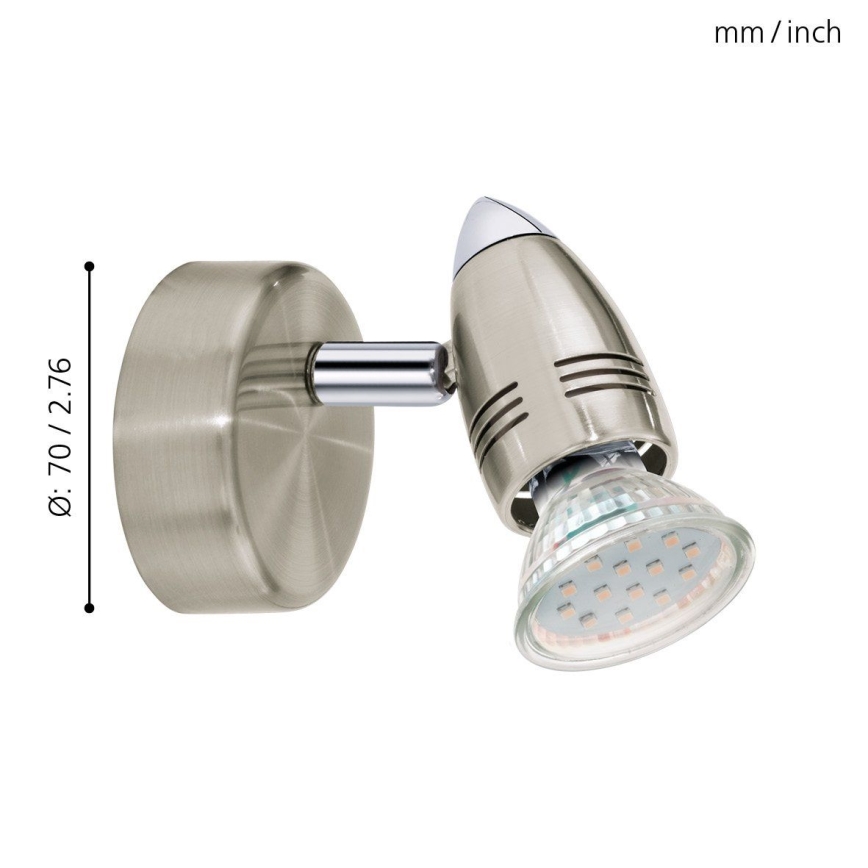 Eglo - LED Точково осветително тяло  1xGU10/3W/230V
