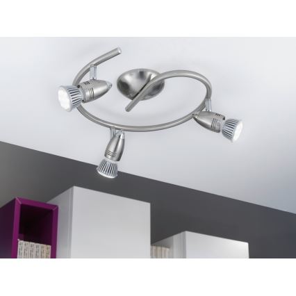 Eglo - LED Точково осветително тяло  3xGU10/3W/230V