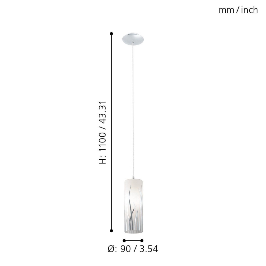 Eglo 92739 - Полилей RIVATO 1xE27/60W/230V