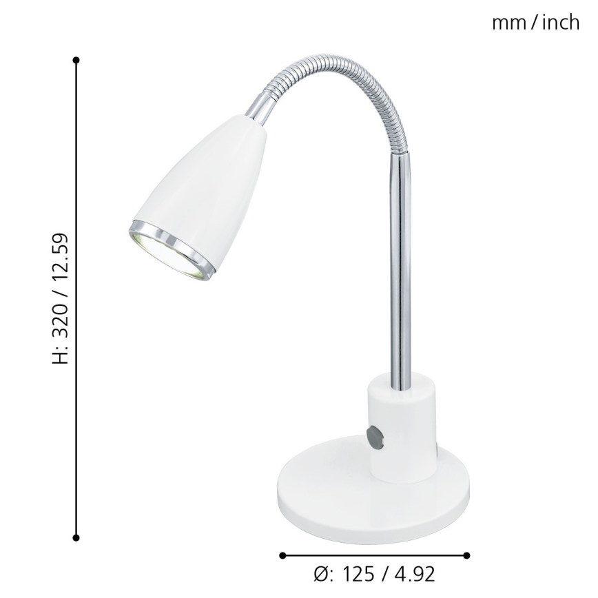 Eglo - Настолна лампа 1xGU10/3W/230V
