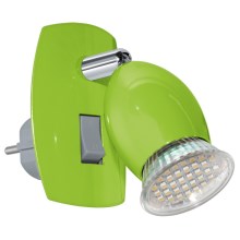 Eglo 92923 - LED Лампа за контакт BRIVI 1 1xGU10-LED/3W/230V