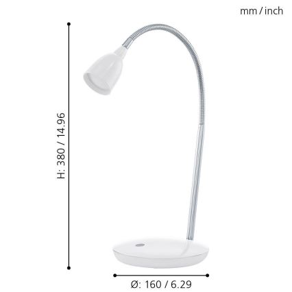 Eglo - LED Настолна лампа 1xLED/3W/230V