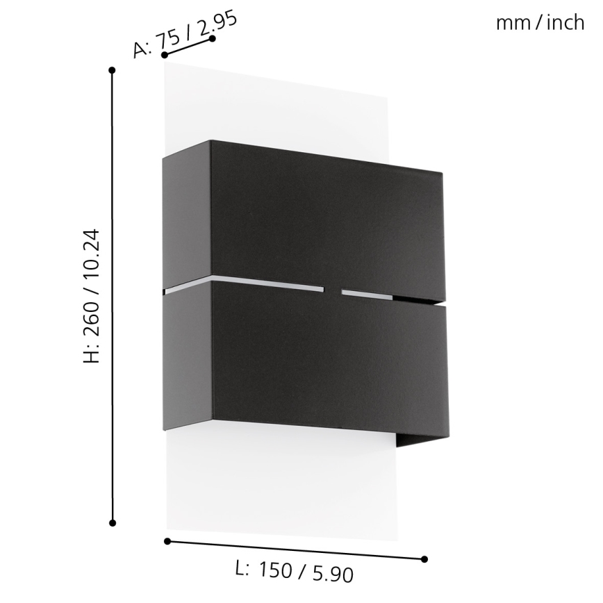 Eglo - LED Екстериорно осветление  2xLED/2,5W/230V IP44
