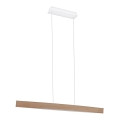Eglo 93342 - LED висящо осветително тяло FORNES LED/24W/230V дъб