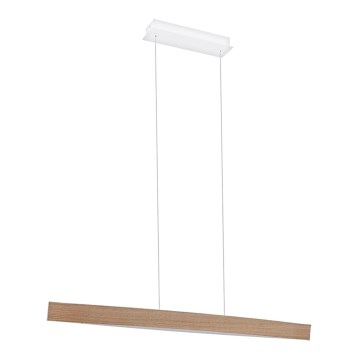 Eglo 93342 - LED висящо осветително тяло FORNES LED/24W/230V дъб