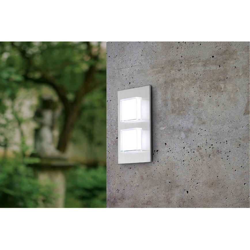 Eglo 93365 - LED Екстериорна Стенна лампа PIAS 2xLED/2,5W/230V IP44