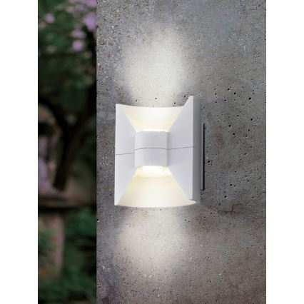 Eglo 93367 - LED Екстериорна Стенна лампа REDONDO бяла 2xLED-SMD/2,5W/230V IP44