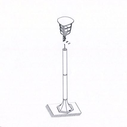 Eglo - LED външна лампа 1xE27/8,5W/230V IP44 черна