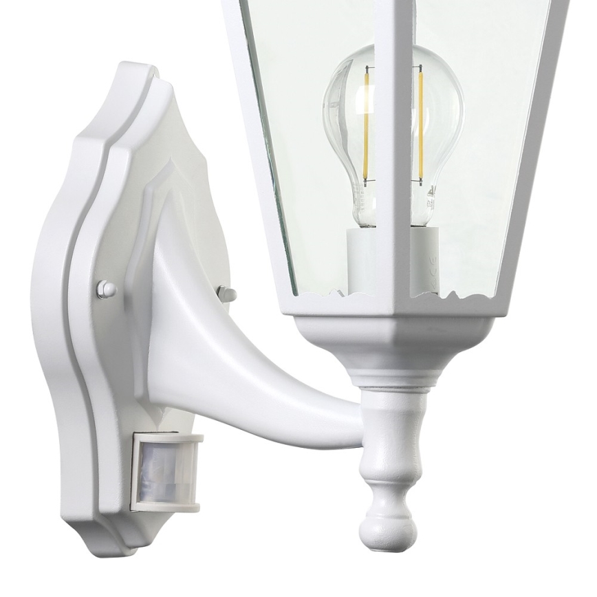 Eglo - Екстериорна Стенна лампа на сензор 1xE27/60W/230V IP44