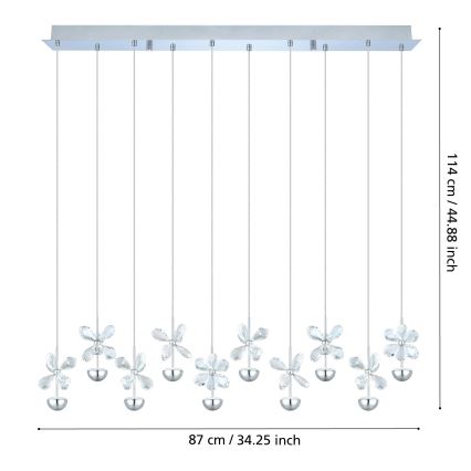 Eglo - LED полилей на кабел LED/25W/230V